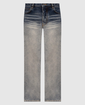 Off-White Blue jeans with print 44MYA18JF26D007