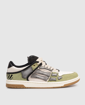 AMIRI XL SKEL leather sneakers with logo print AMSNSN1049