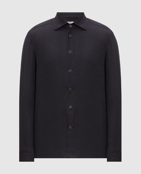 Kiton Navy blue shirt UMCNERHH09828