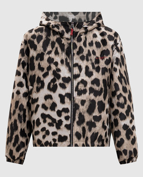 Givenchy Beige leopard print windbreaker BW00W716VJ