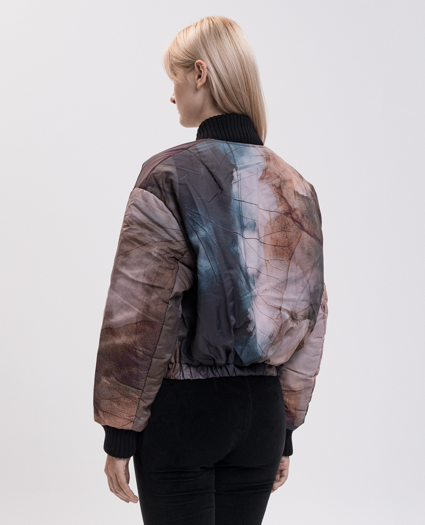 Reversible down bomber jacket Masnada 5