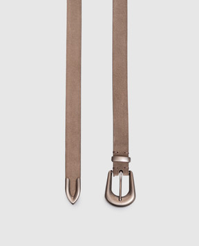 Brunello Cucinelli Brown suede belt M0DELC293P