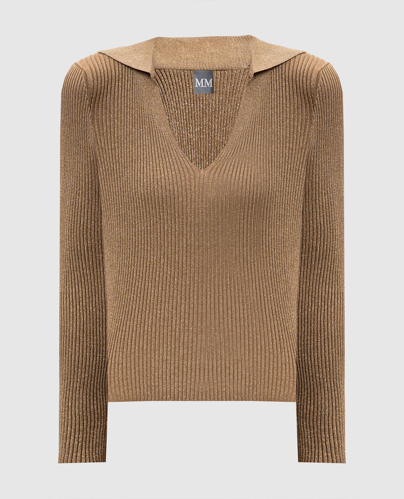

ONDATA brown ribbed pullover with lurex Max Mara