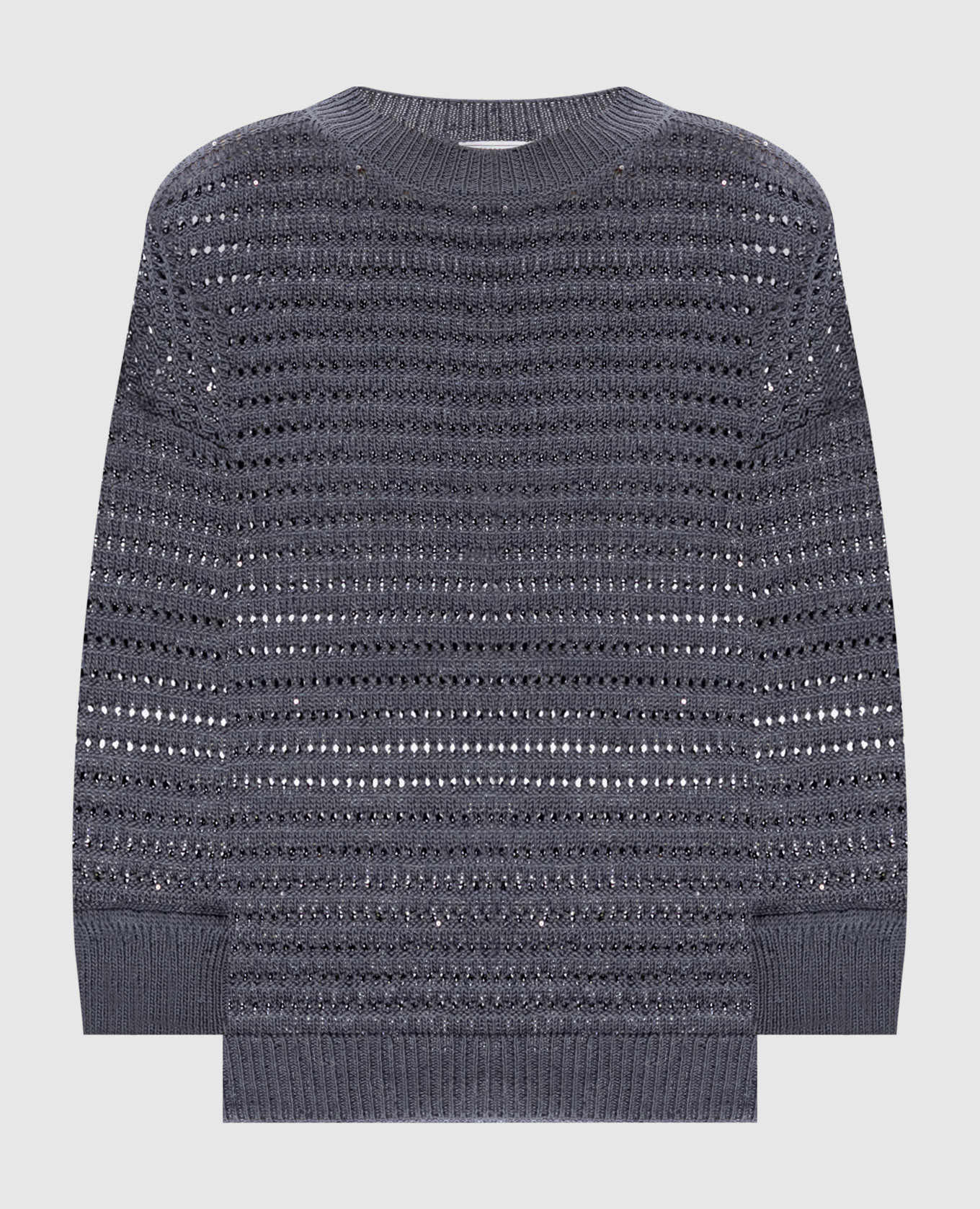 Gray sweater with sequins