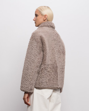 Simonetta Ravizza Beige reversible sheepskin coat Nemo F06JA439H33
