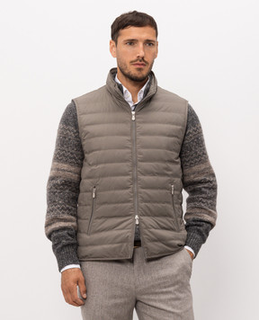 Brunello Cucinelli Gray down vest MV4081797