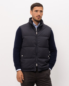 Brunello Cucinelli Blue down vest MV4081611