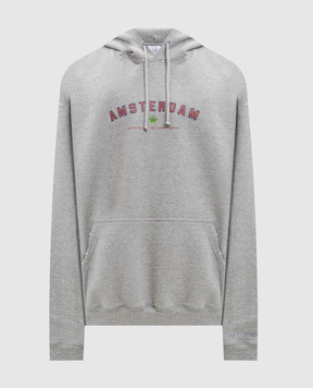 Vetements Grey melange Amsterdam hoodie ME76HD251GX