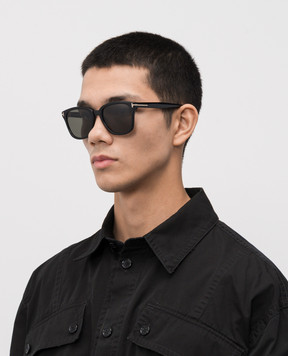 Tom Ford Graydon black sunglasses with logo FT1213