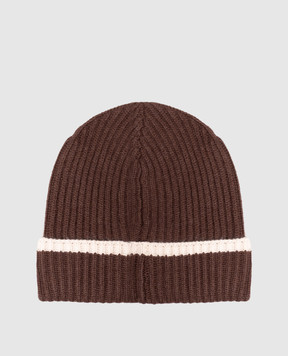 Brunello Cucinelli Brown cashmere hat M12504979