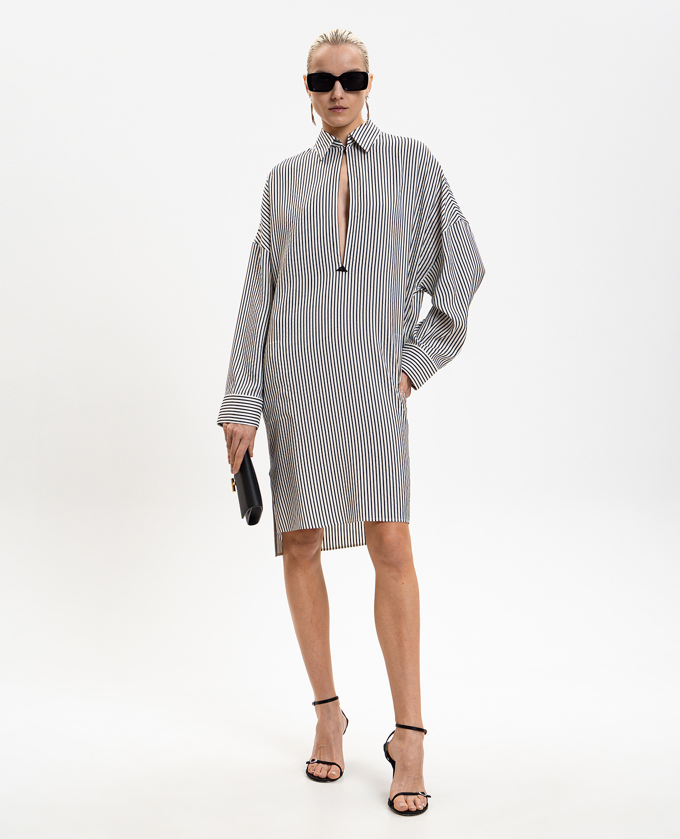 White striped shirt dress Tom Ford 2