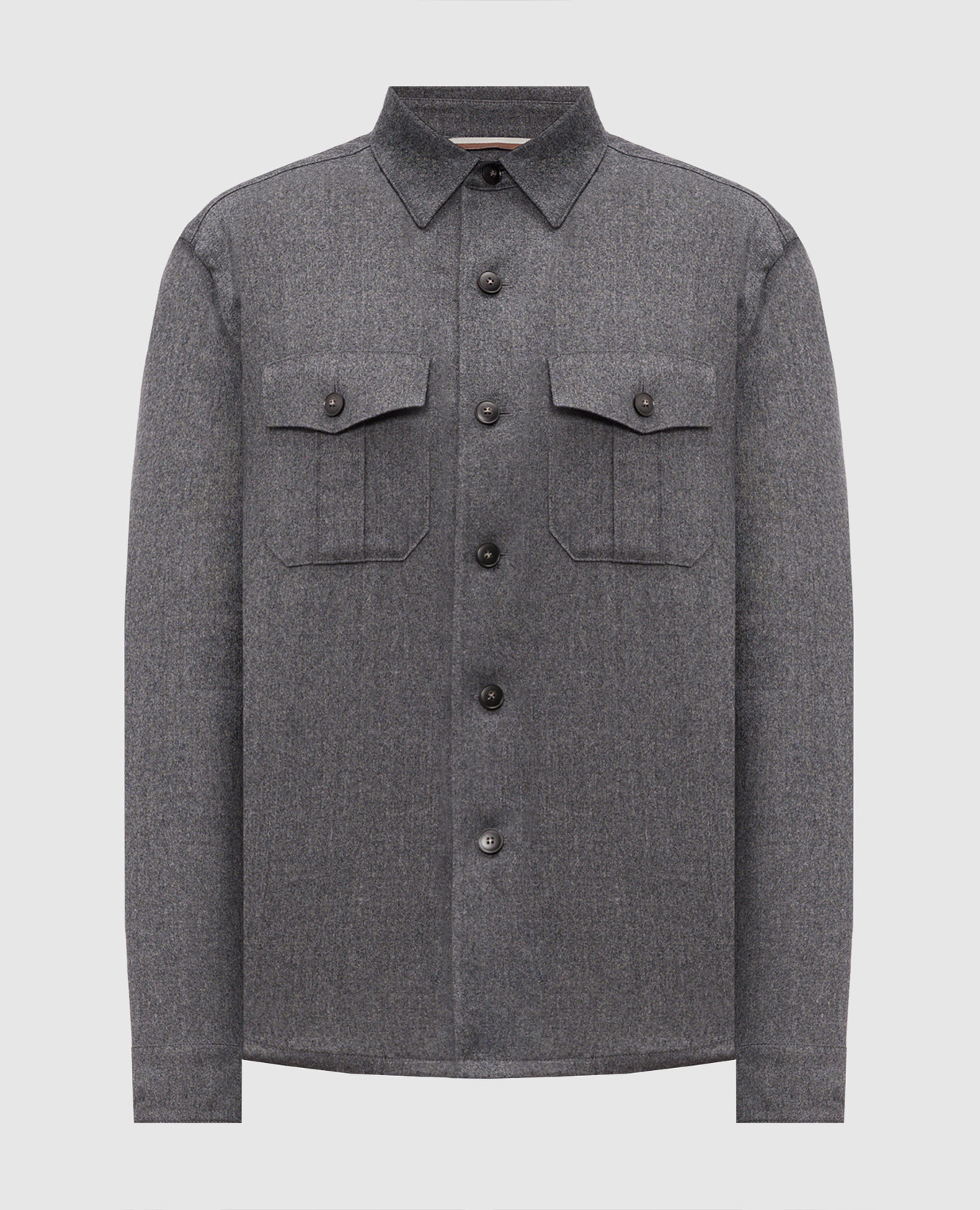 Gray wool shirt