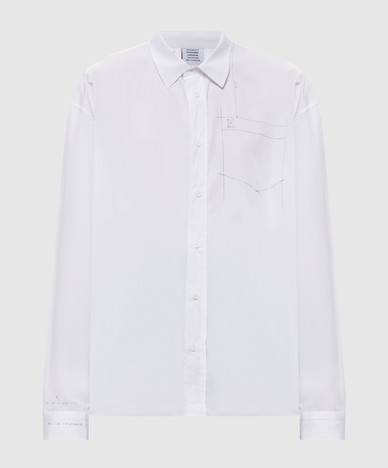 White shirt with graphic print