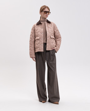 Peserico Beige quilted jacket A23031A6957