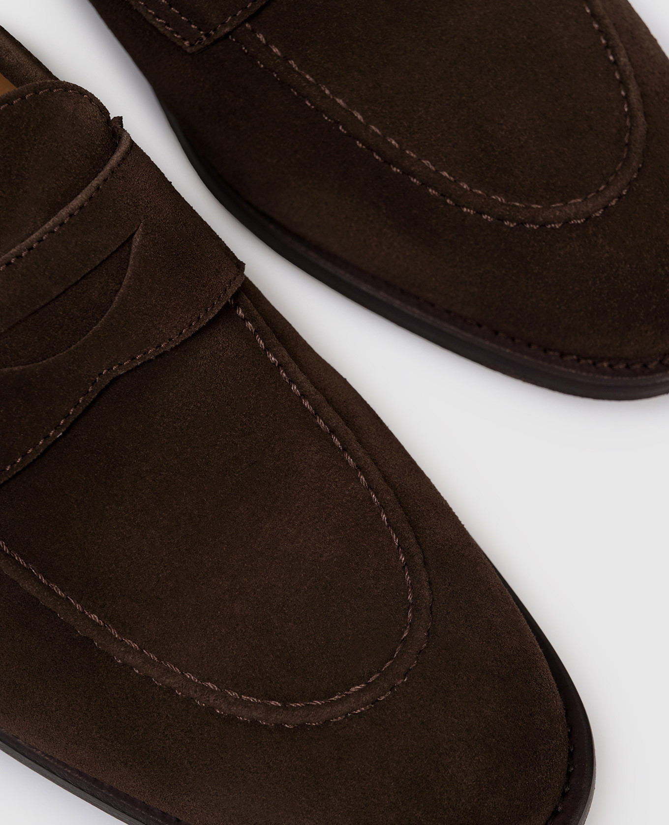 

Brown suede loafers Pini Parma