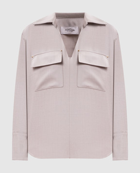 Agnona Beige wool shirt TD1202YU1142