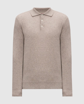 Brunello Cucinelli Beige cashmere polo shirt MQS00295