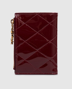 Saint Laurent Burgundy patent leather purse CASSANDRE BIJOU 862438AAGGD
