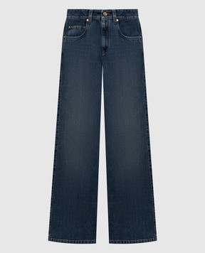Brunello Cucinelli Blue jeans with a patch MA095P4045