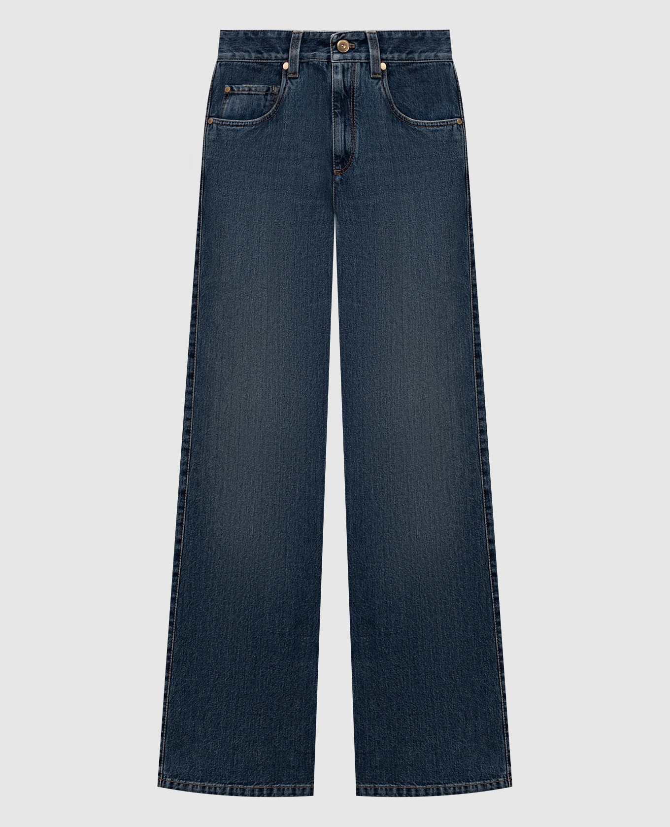 Blue jeans with a patch