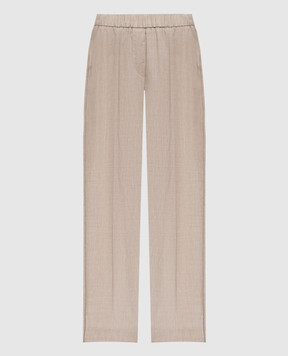 Peserico Beige linen and wool pants A0457205814