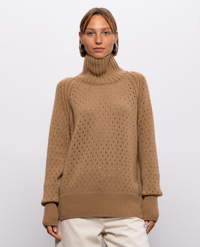 Ermanno Scervino Brown cashmere sweater D495M324JBV