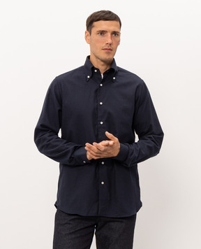 Pini Parma Blue cotton shirt SHIBRNABL