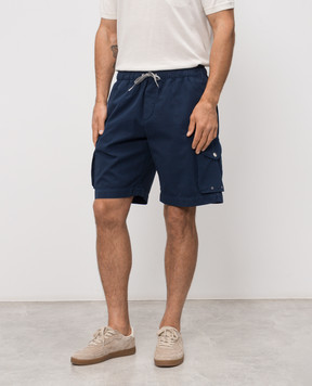 Brunello Cucinelli Blue cargo shorts M252DU0025