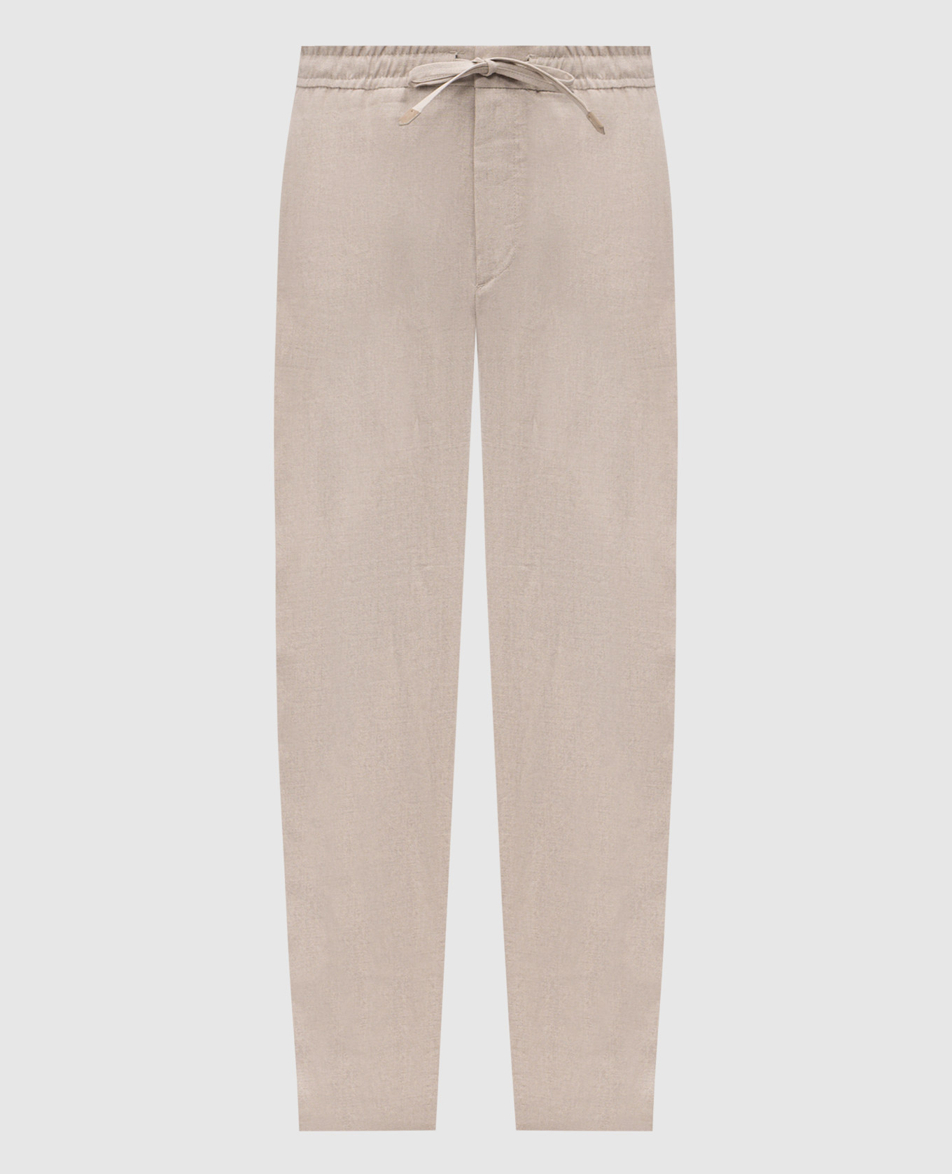 Beige linen pants