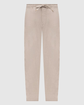 Canali Beige linen pants AE05958U97003