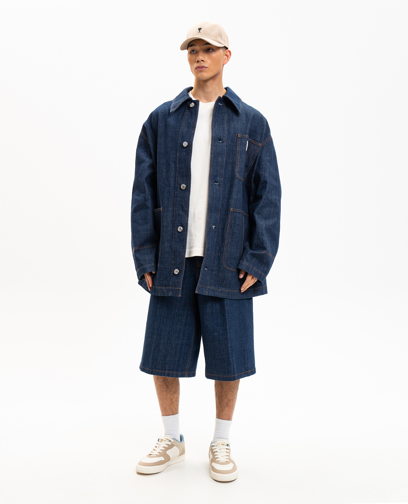 Blue denim jacket Ami Paris 2