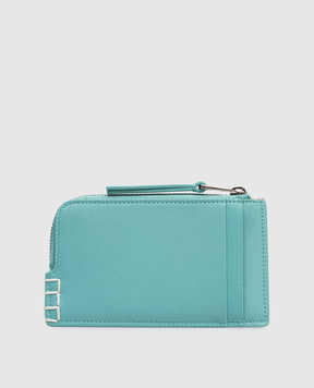 JW Anderson Green leather cardholder Loafer AC0437LA0224