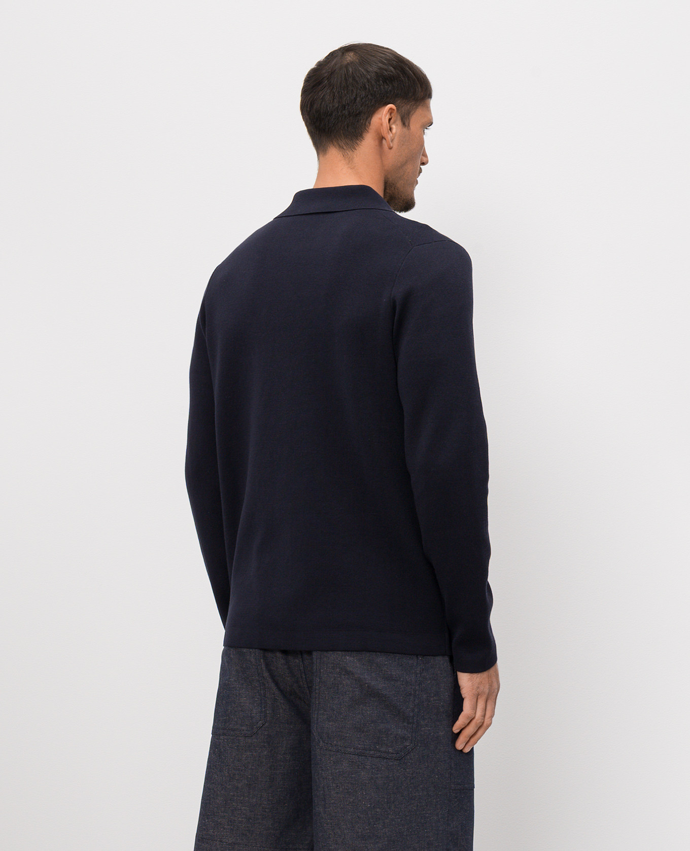 Blue cardigan with silk Cashmere&Whiskey 4