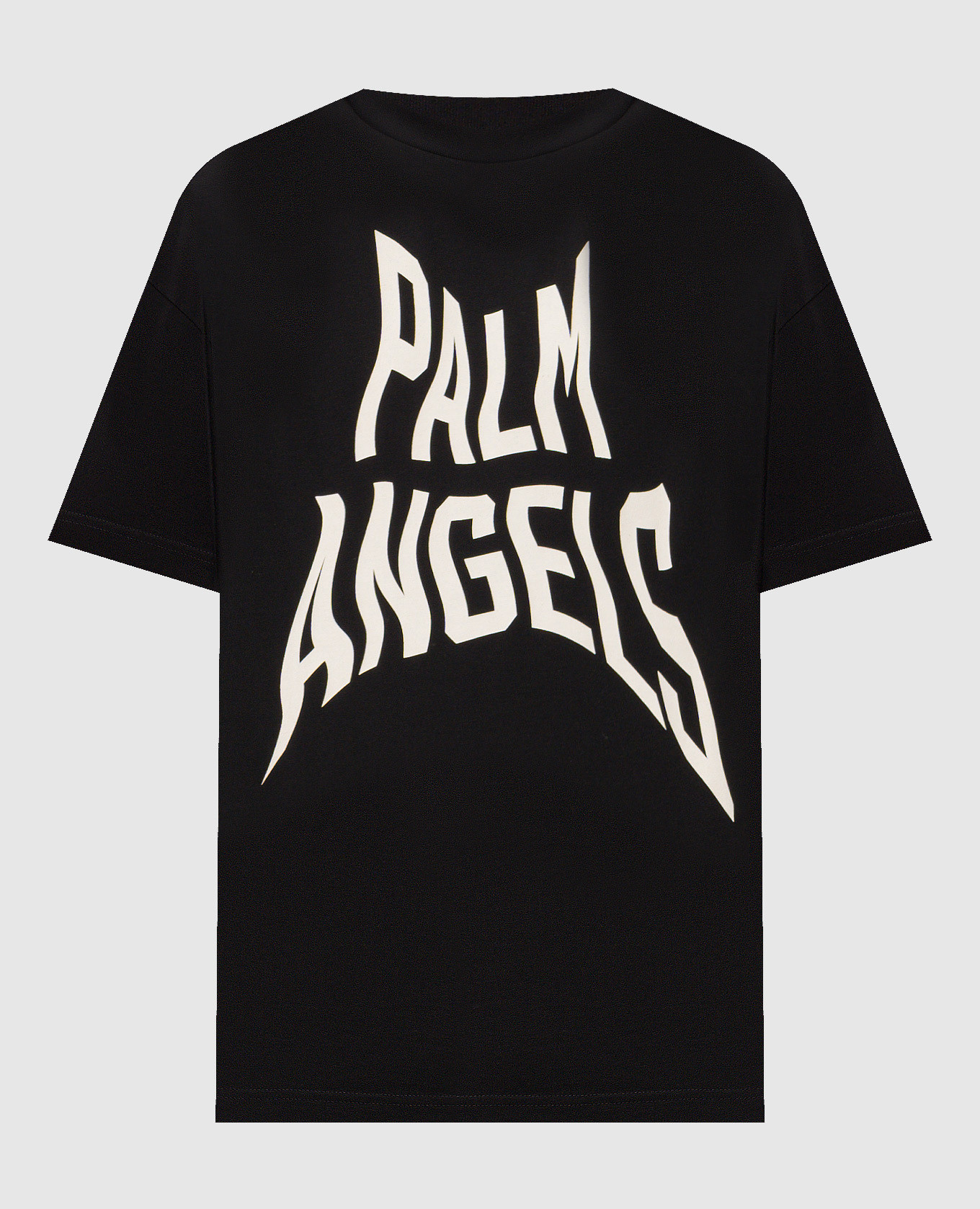Black T-shirt with Distorted logo print