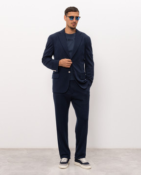 Stefano Ricci Blue wool suit M1SFM28006W0001D