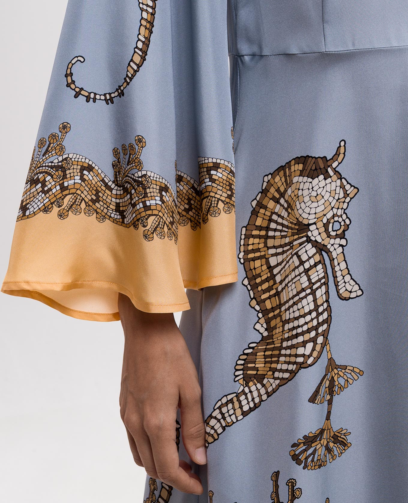Sorella blue silk dress La DoubleJ 5