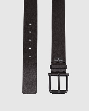 Stone Island Black leather belt L1S159300002S0072
