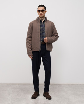 Woolrich Blue pants with wool CFWOTR2019MRUT5180