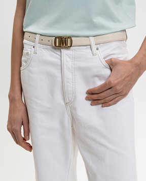 MooRER HEPSIE reversible leather belt HEPSIEPGR