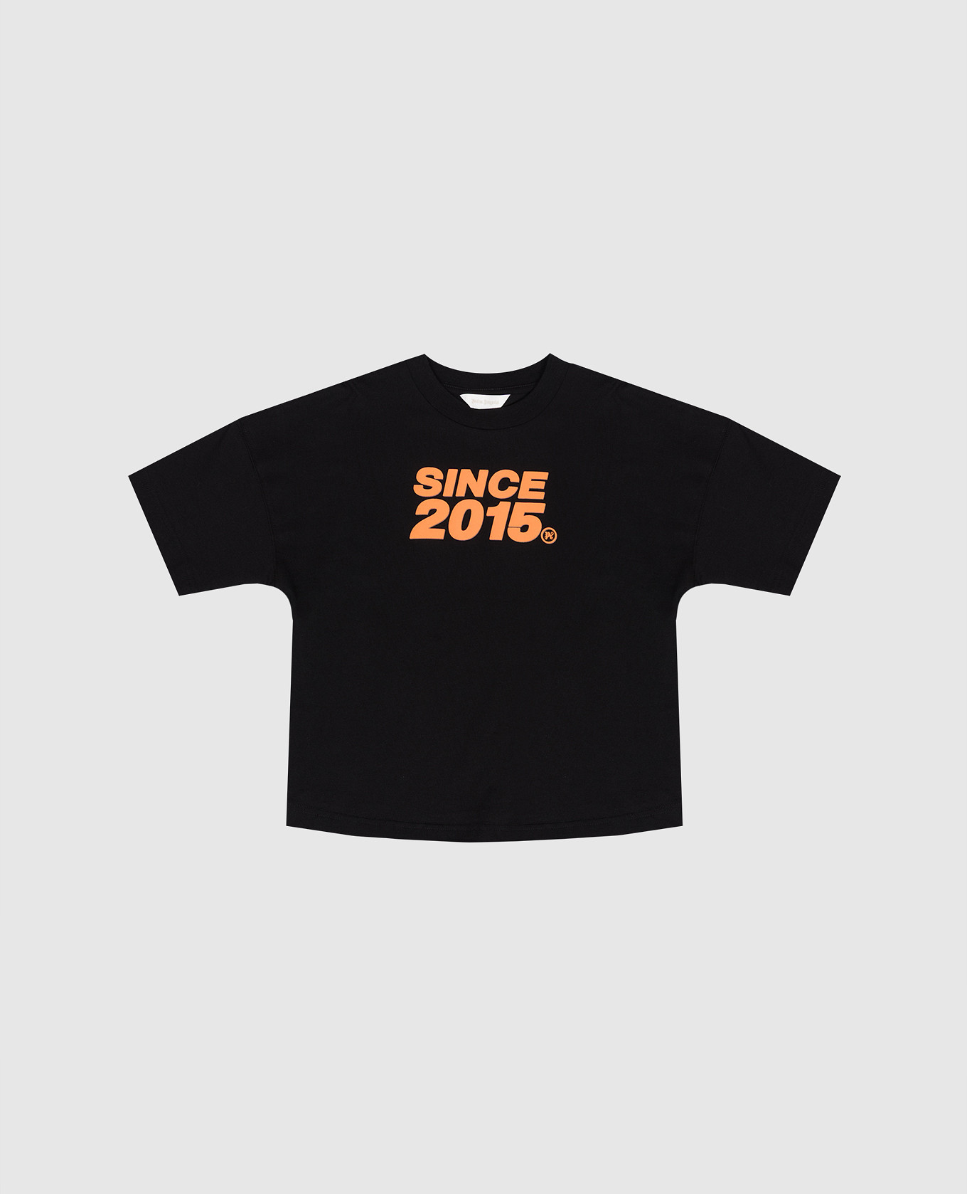 Children's black T-shirt with Since 2015 print