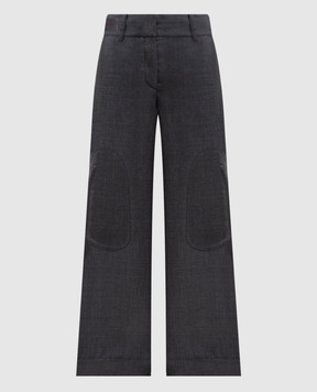 Off-White Grey wool cargo pants 2FH00666B