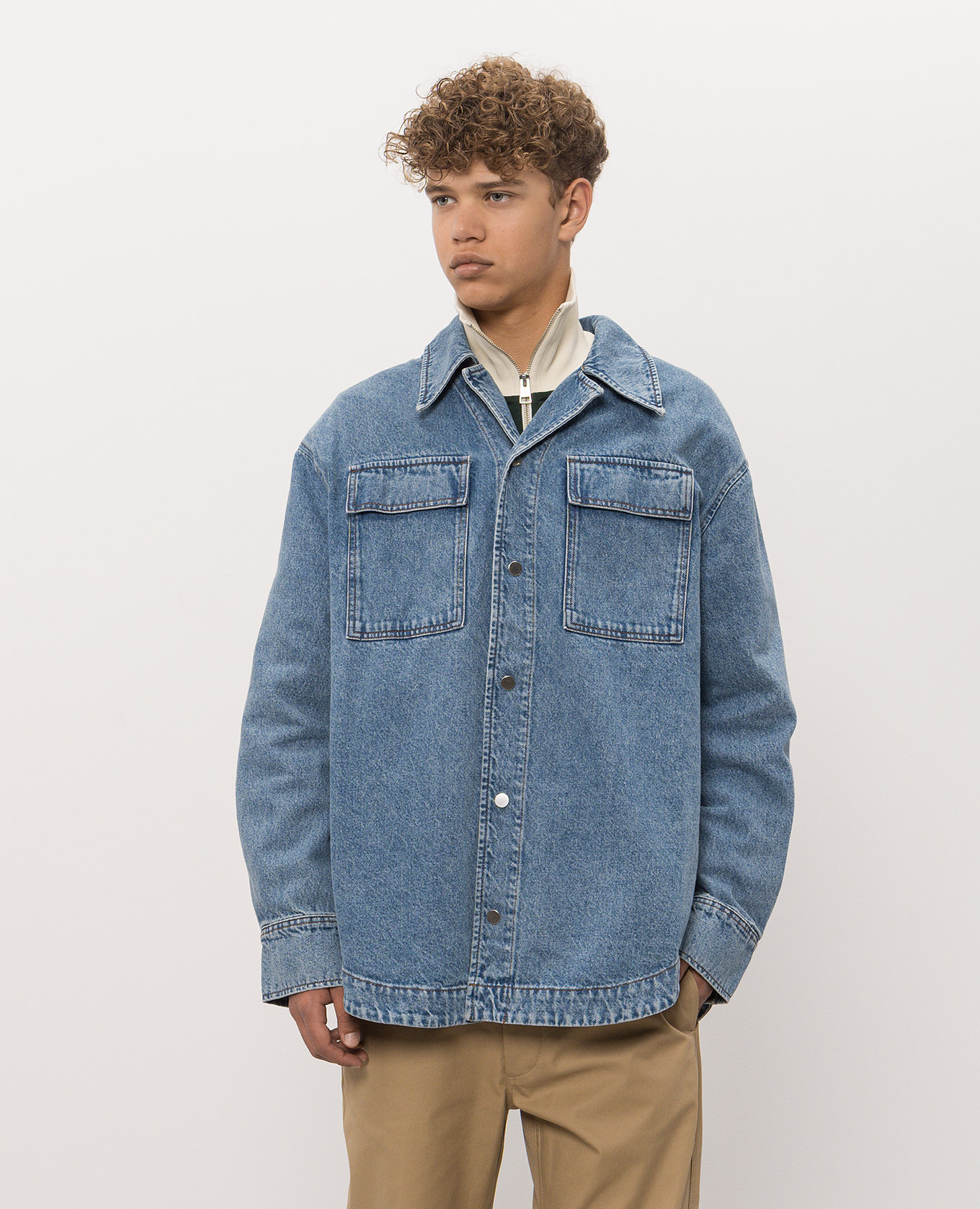Blue denim jacket Ami Paris 3