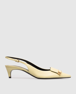 Sergio Rossi Yellow leather slingbacks Sr Evolv B14500MMVN13