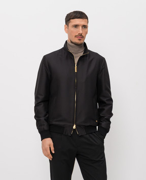 Stefano Ricci Black silk jacket MZJ6100100AS43HA