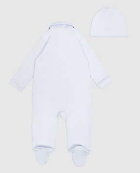 Story Loris Baby blue set of overalls, hat and blanket 31071