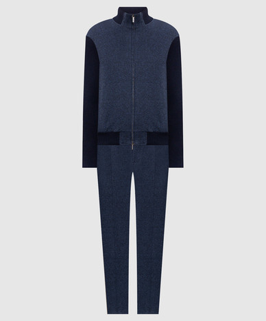 Blue tracksuit with wool