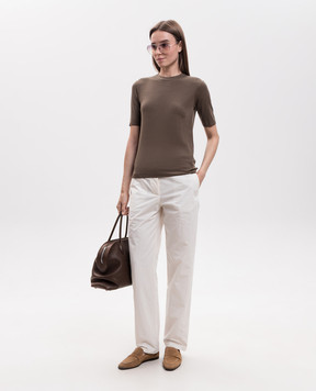 The Row Feal ivory pants 11022W5041