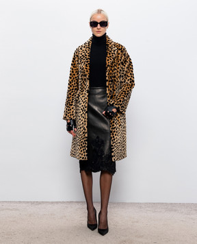 Babe Pay Pls Beige leopard print sheepskin coat 2130SETAGEPARD