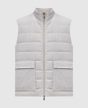 Peserico Gray down vest R535751941G