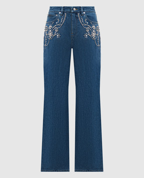 Simkhai Jude blue jeans with crystals 6254114DN